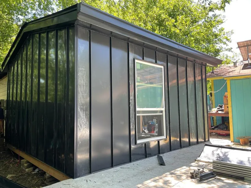 Black standing seam metal wall panels for Metal Roof Installation in Foxborough